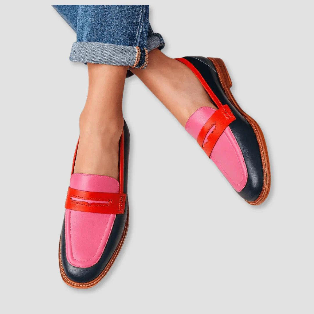 Nyla – Color Block Loafers in Casual Style