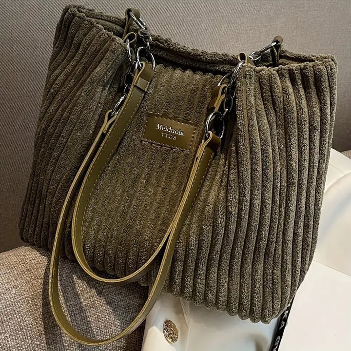 MEGAN | COTTON CORDUROY BAG