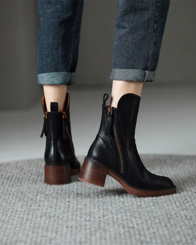 Corvianoir™ | Elegant Ankle Boots