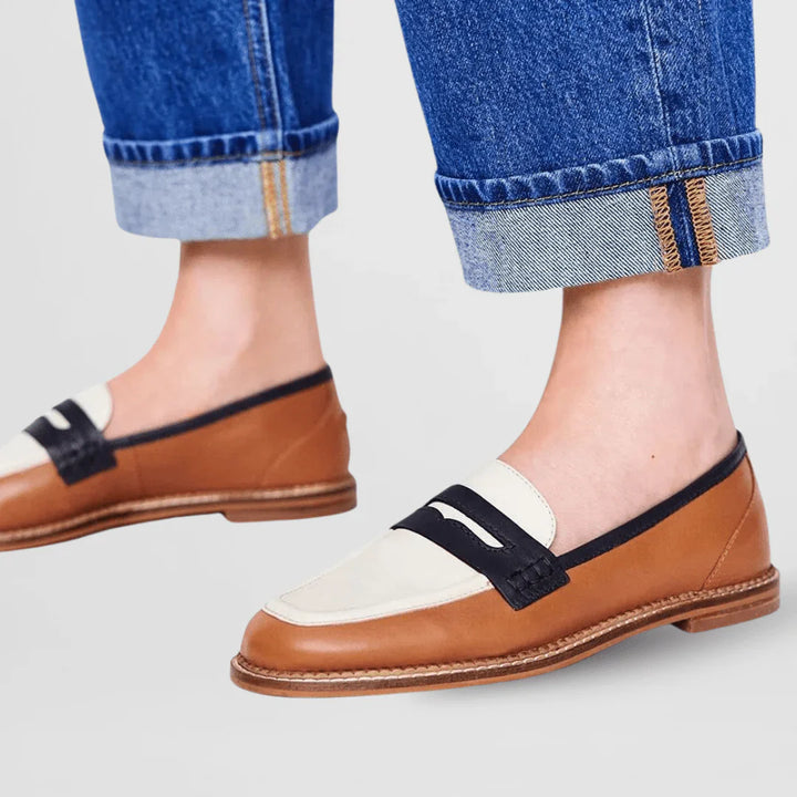 Nyla – Color Block Loafers in Casual Style