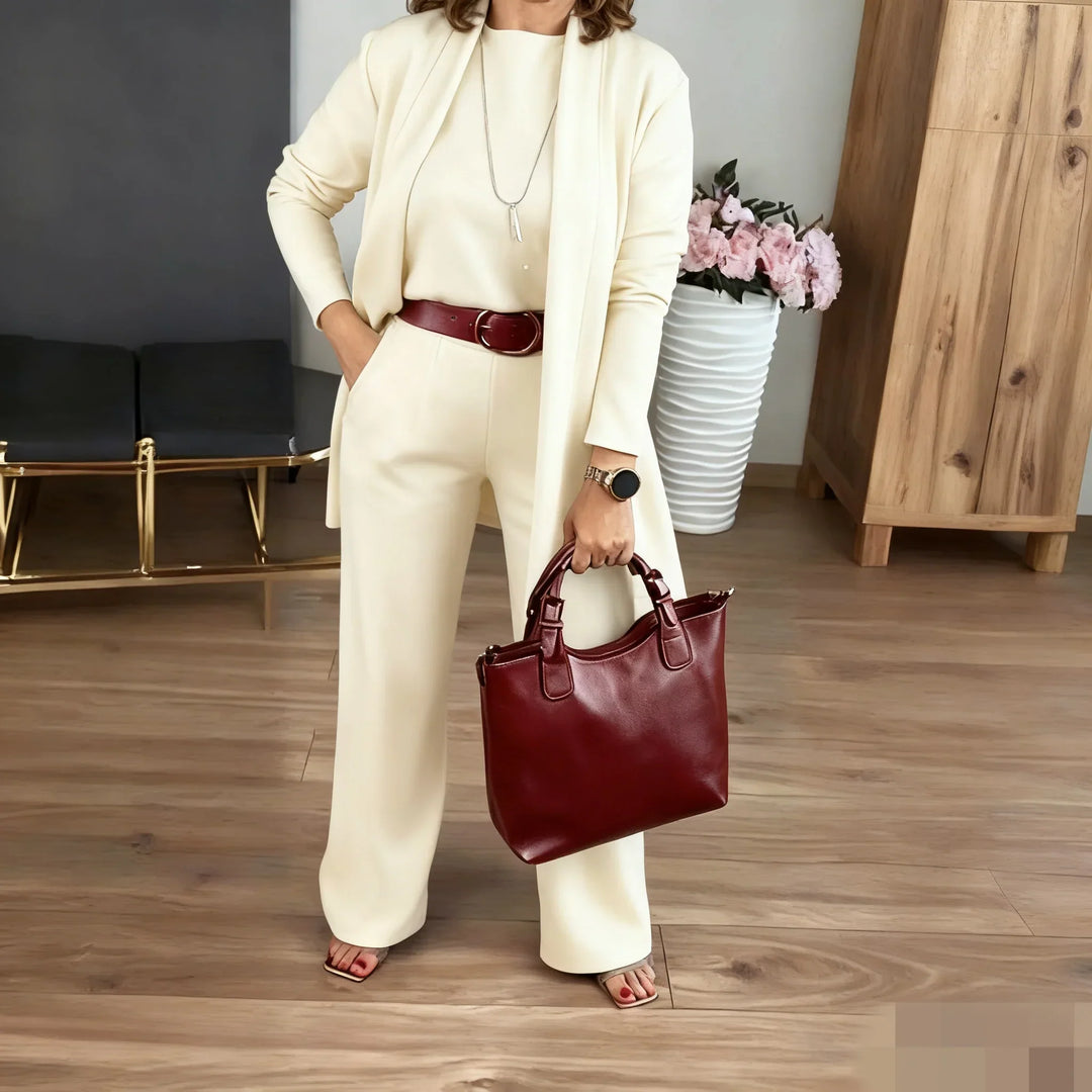 GABRIELLA | 3-Piece Set with Long Cardigan