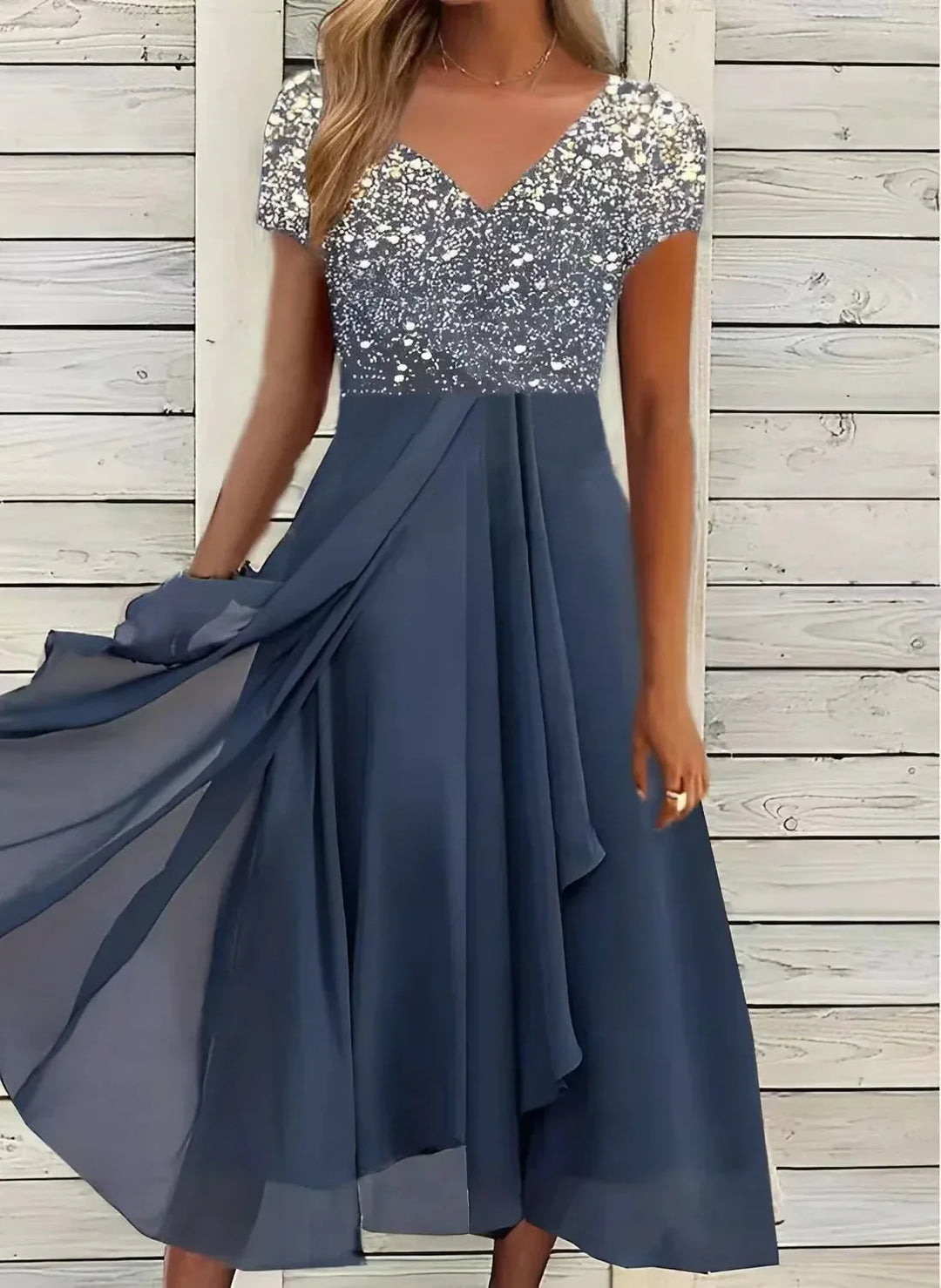 Women’s Floral Wedding Evening Dress | Maxi